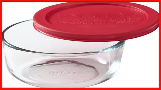 Pyrex Simply Store Meal Prep Glass Food Storage Container (2-Cup, BPA Free Lid, Oven Safe)