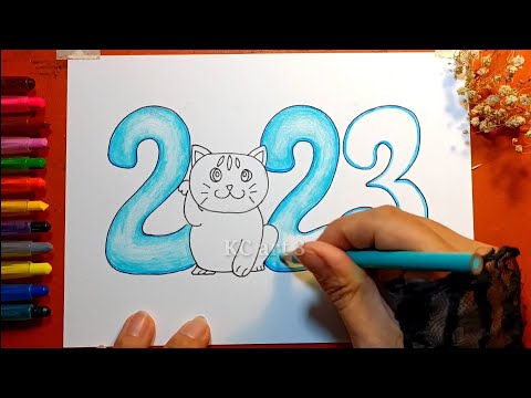 Video Vẽ Trang Trí Chữ Số 2023 đẹp - Vẽ Tranh Tết | Logo... - youtube