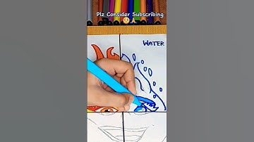 Drawing Ember from Elemental in 4 Different Elements #anime #art #youtube #comics #elemental #funny