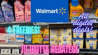 All digital Walmart haul! 4 freebies! 19 IBOTTA rebates! 