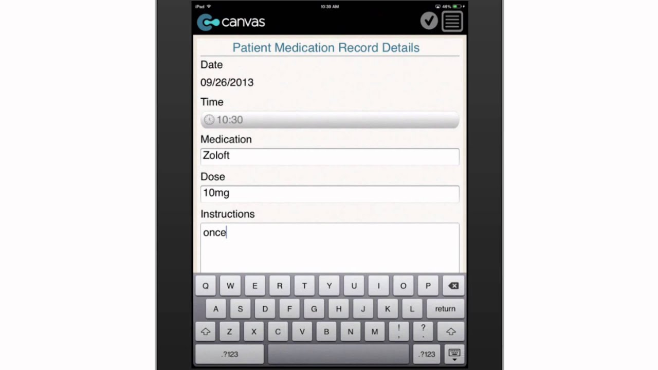 Basic Medication Record - Formville