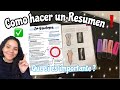 COMO HACER UN RESUMEN PARA ESTUDIAR MEDICINA /RESUMEN ORGANIZADO SUPER FACIL ✅