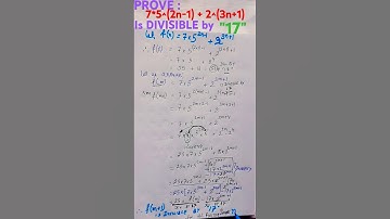 🦕 Prove 7 * 5^(2n-1) + 2^(3n+1) is DIVISIBLE by 17