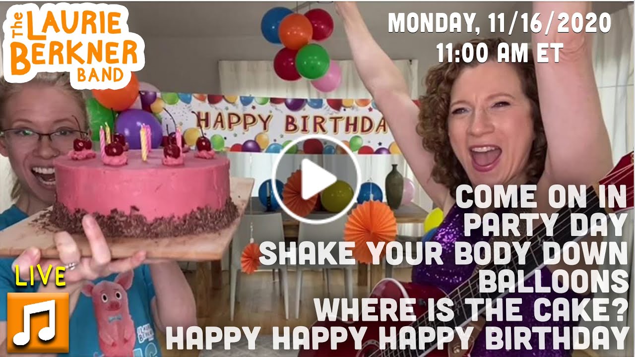 LIVE Berkner Break | Mon., Nov. 16 | November Birthday Party! | Party Day, Shake Your Body Down +