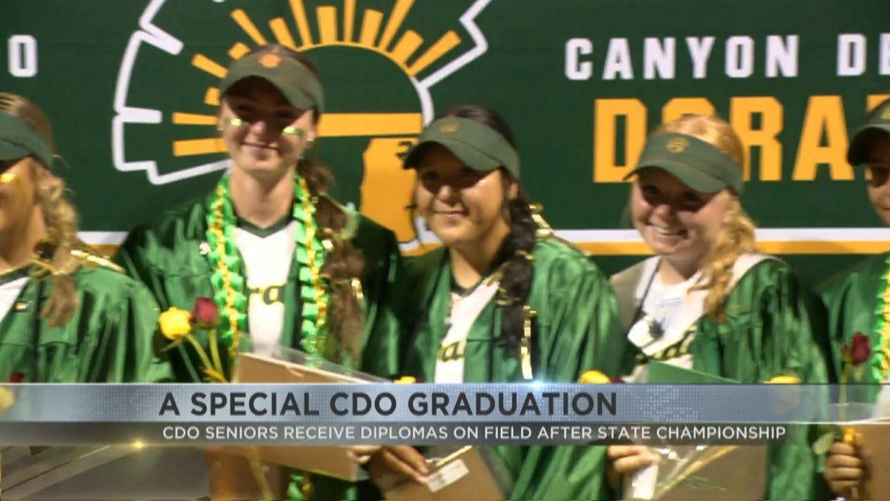CDO Softball seniors celebrate graduation on field after state ...