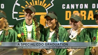 CDO Softball seniors celebrate graduation on field after state championship game
