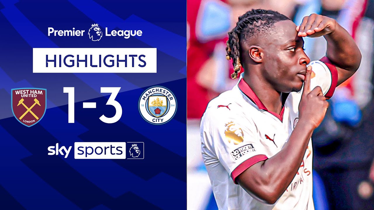 Superb Doku goal sparks City revival! West Ham 13 Man City Premier