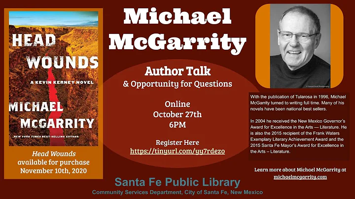 AUTHOR TALK WITH MICHAEL MCGARRITY - October 27th,...