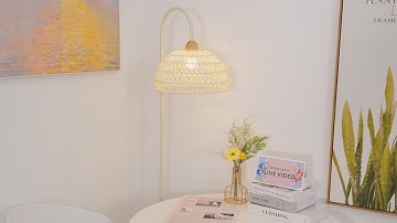 Rattan Arch Floor Lamp-Installation video