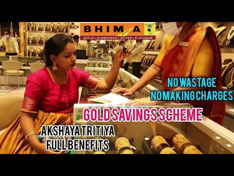 Bhima Gold Jewellery Purchase Plan | Akshaya Tritiya Special In Direct Showroom No wastage No making