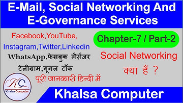 Chapter-7 Part-2 CCC New Syllabus//How To Use Social Networking//FB,Twitter,LinkedIn,What