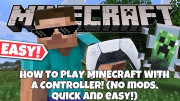 How to play MINECRAFT Java edition with CONTROLLER without any mods. In UNDER five minutes! (2024)