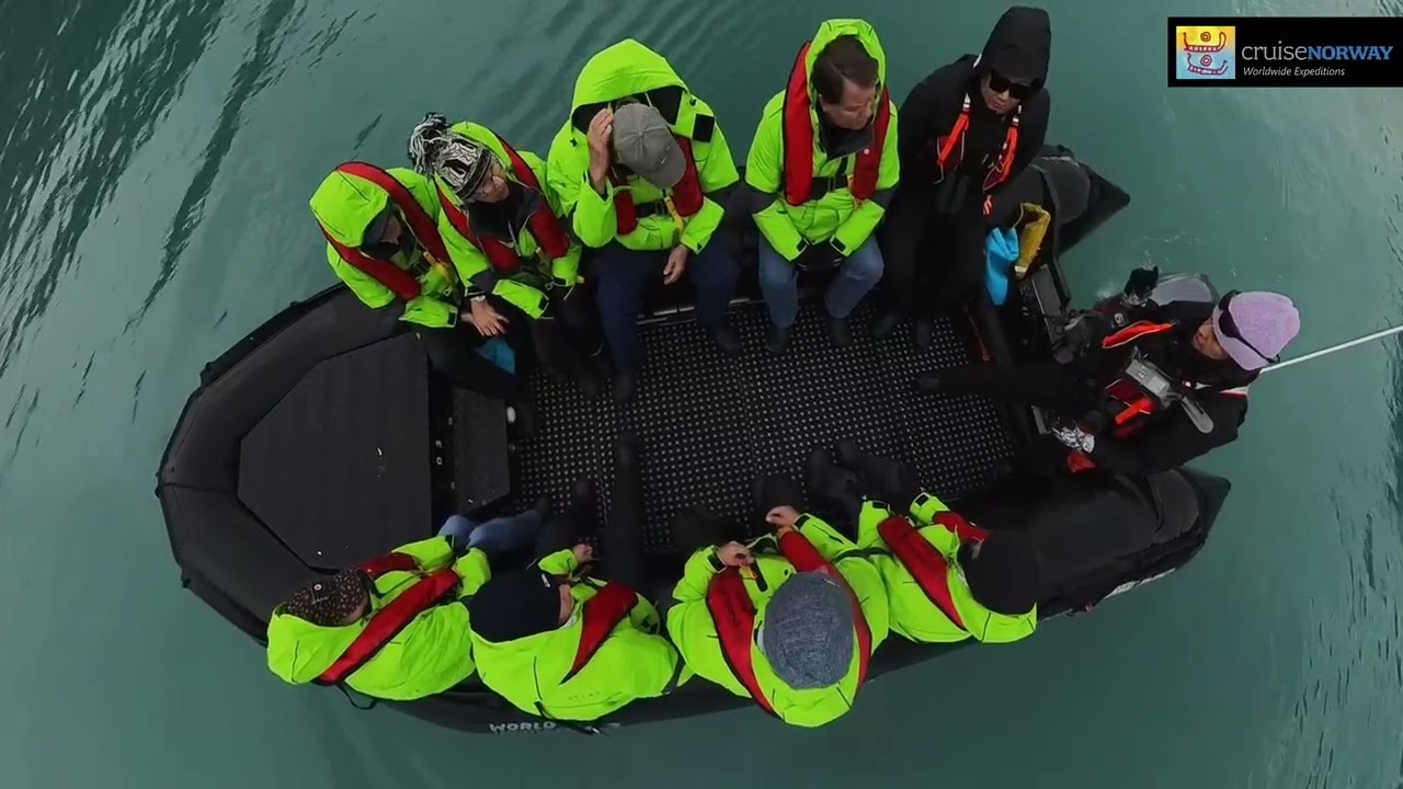 Zodiac landing in Greenland. Safety first
