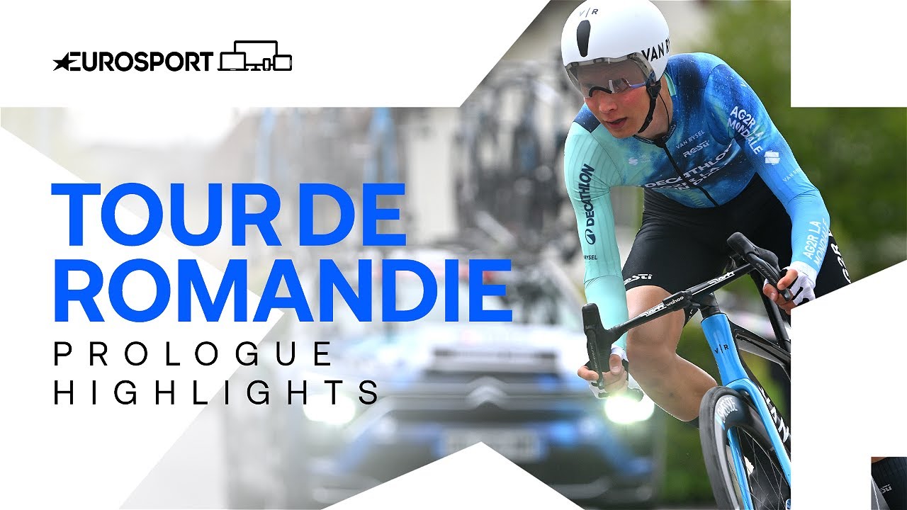 CAREER BEST SHOWING 🔥 | 2024 Tour de Romandie Prologue Men's Elite Highlights | Eurosport Cycling
