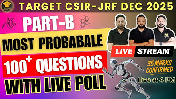 CSIR NET Part B Final Revision | 100 +  Most probable MCQs #drlalitpal  #drajitrai #drmukeshmamgain