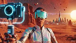 Luxury Travel Vlog on Mars 🚀 | AI Girl Exploring the Red Planet | 4K Sci-Fi Short