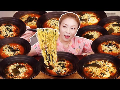 뭬님의 라면가게 &amp;#39;<strong>오동통면</strong>&amp;#39; 클래식버젼 + 수박 20220809/Mukbang,  eating show