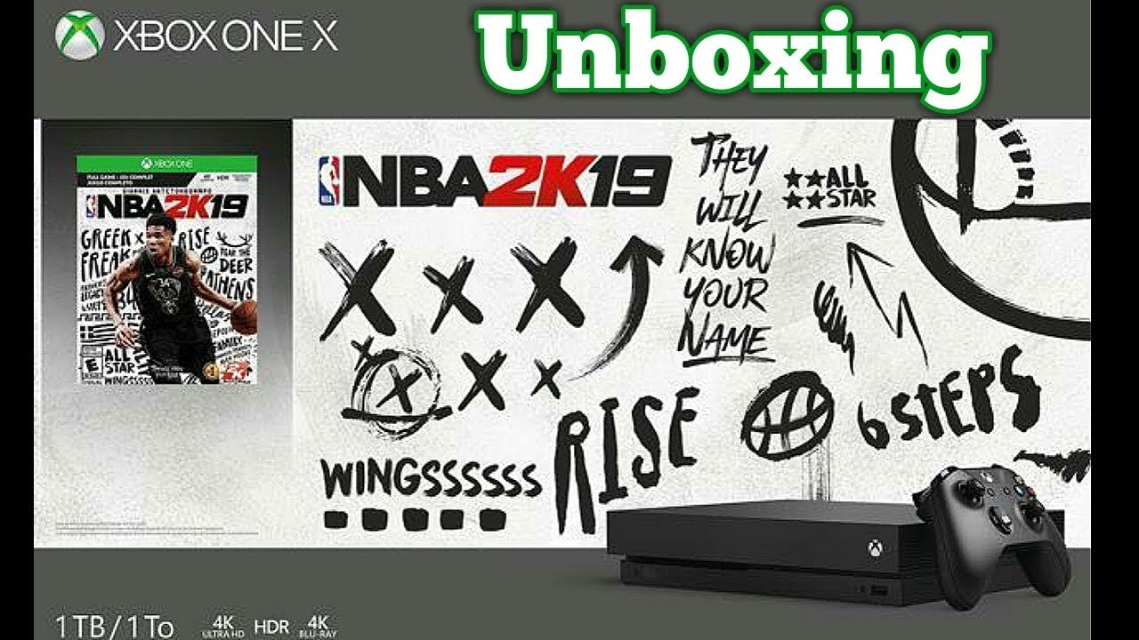 Xbox One X Unboxing (NBA 2K19 Bundle) - YouTube