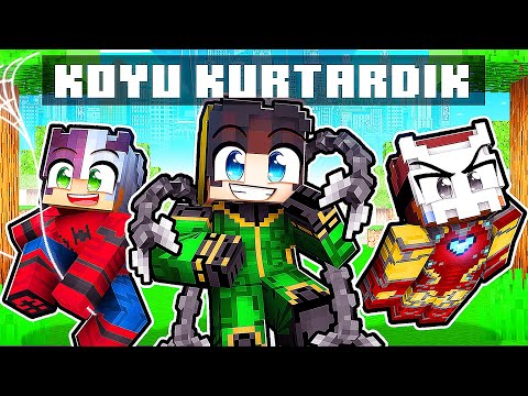 SÜPER KAHRAMAN OLUP KÖYÜ KURTARDIK!🦸 - Minecraft