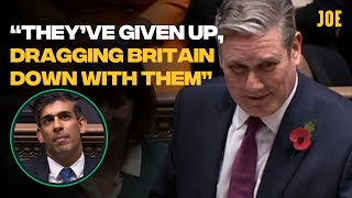 Keir Starmer eviscerates Tories following "new low" King's speech