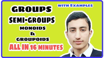 Algebra|Lect_04|Groups|semigroups|monoid|groupoid|