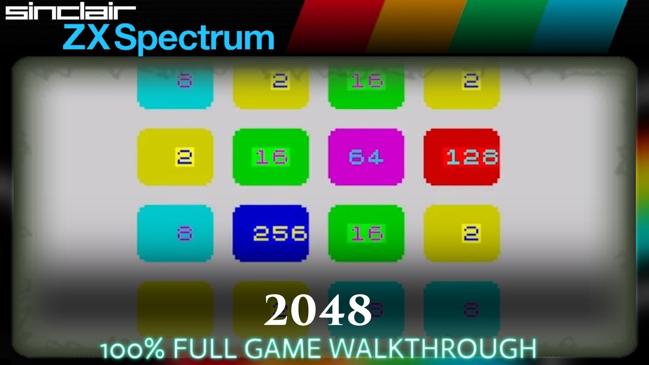 縹様 2048 (ZX Spectrum) - Full Game Longplay - YouTube
