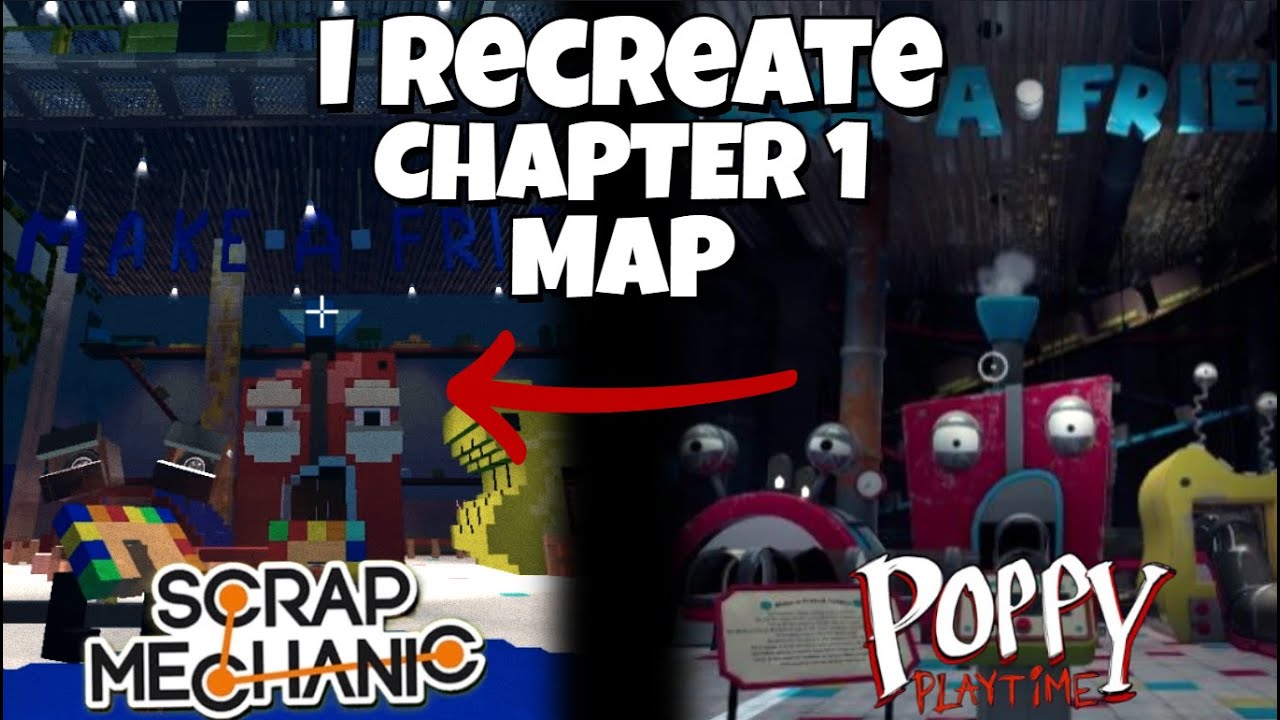 I recreate Poppy Playtime Chapter 1 in 👉 Scrap Mechanic