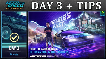 NFS No Limits | Day 3 + TIPS - 1981 DeLorean DMC-12 (The Hundreds) | Futures Past Event