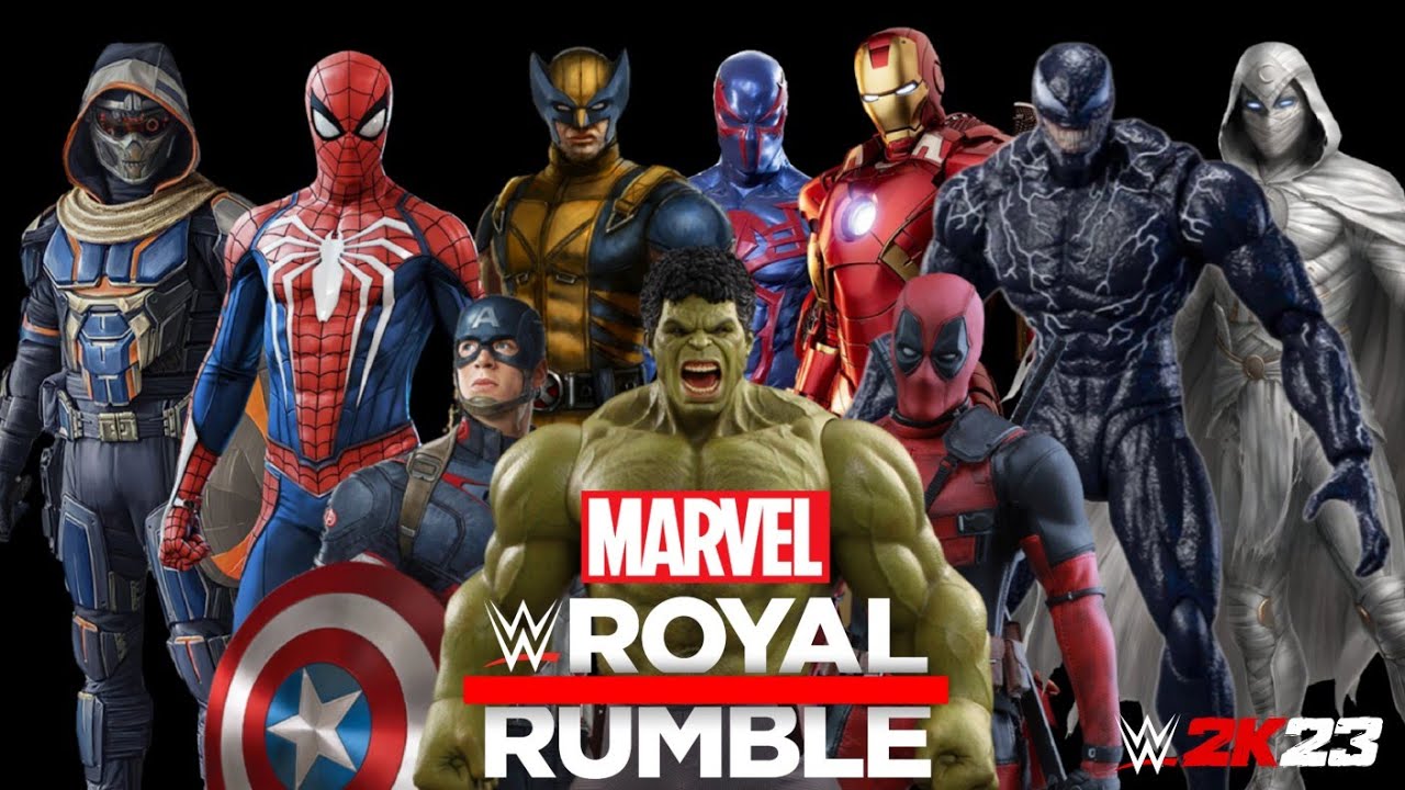MARVEL SUPERHEROES КОРОЛЕВСКАЯ БИТВА Эпический матч // ГЕЙМПЛЕЙ WWE 2K23 Full HD