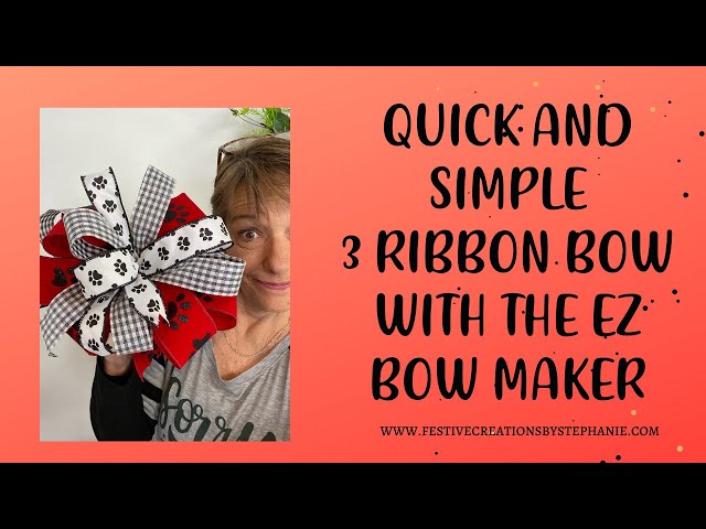 Single Ribbon Bow Tutorial Using the EZ Bowmaker — Trendy Tree