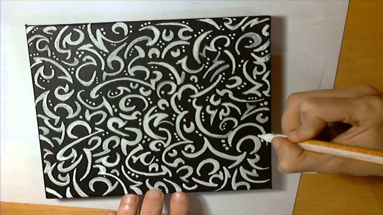 Lets Paint Curve Doodle Canvas YouTube