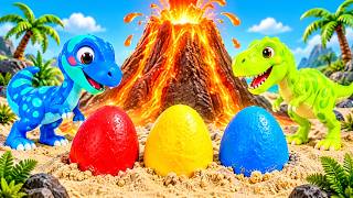 Surprise Eggs & Colorful Dinosaurs 🥚🦖 Dino Adventure
