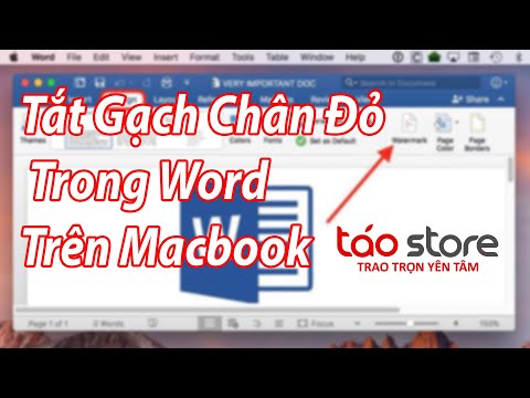 Hướng Dẫn Tắt Gạch Chân Đỏ Trong Word Trên Macbook | Táo Store