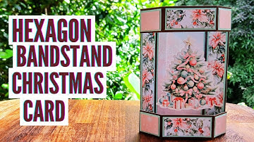 Hexagon Bandstand Card with Floating Element | Fun Fold Card