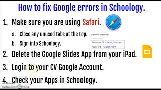 How to fix Google errors in Schoology Net Worth