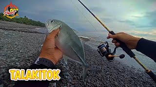 Talakitok sa malabong tubig | shore casting philippines | ultralight fishing