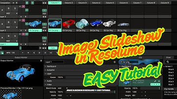 How to Create a Slideshow from Images in Resolume Arena 🎞️ | Step-by-Step Tutorial