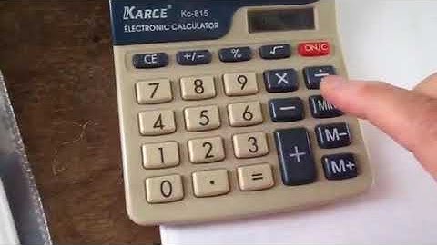 Change fraction to percent using a calculator