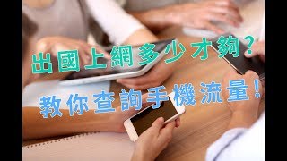 翔翼通訊-出國上網流量要多少？教你怎麼【查詢手機流量】 