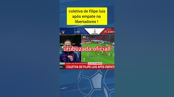 coletiva de filipe luis após empate na libertadores !