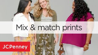 Outfit Ideas - How to Mix Prints and Patterns | JCPenney
