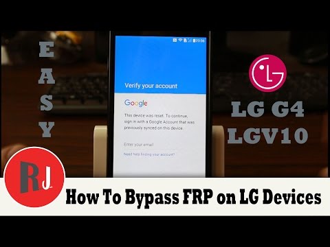 How to Bypass FRP Google Account Previously Synced on LG devices LG V10, LG G4