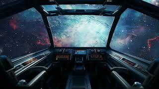 Starship Sleeping Quarters 🛸 Relaxing 10H Space Travel | Spaceship Ambience, Deep Bass For Sleep