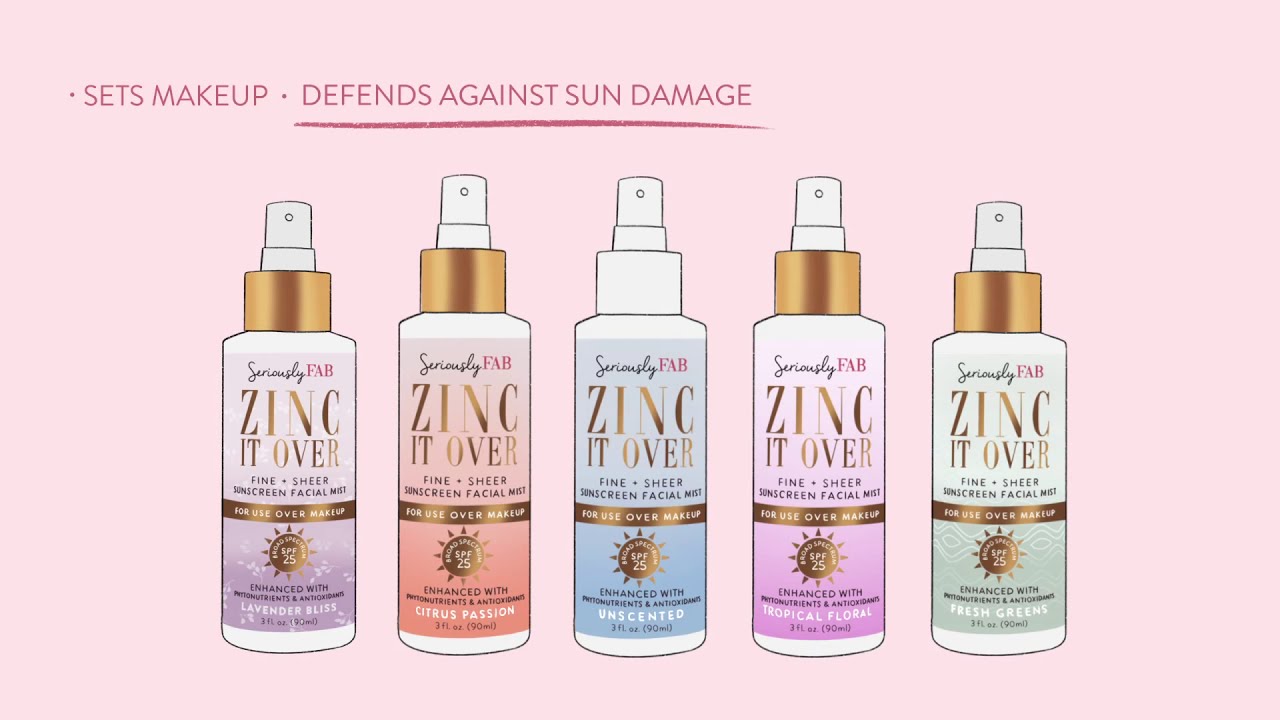 ZINC IT OVER® 3in1 SPF Mist functions and ingredients YouTube
