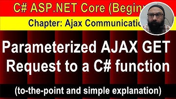 Parameterized AJAX GET Request to a C# function (6 min Preview) | ASP.NET Core Tutorial