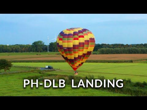 Perfect landing air balloon PH-DLB