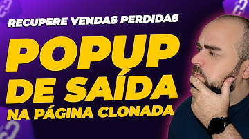 RECUPERE ATÉ 30% DAS VENDAS COM POPUP DE SAÍDA NA PAGINA CLONADA - PLUGIN SUPER LINKS