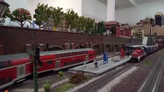 Fahrtag Auf Der Modulanlage Der Igmobe Mit Märklin Br 294, Br 146