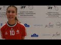 2022 WU19 WFCQ EUR EST VS DEN (Denmark's interview)