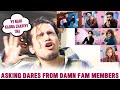 Asking Dares From Damn Fam Members - Vishal Pandey | Teentigada